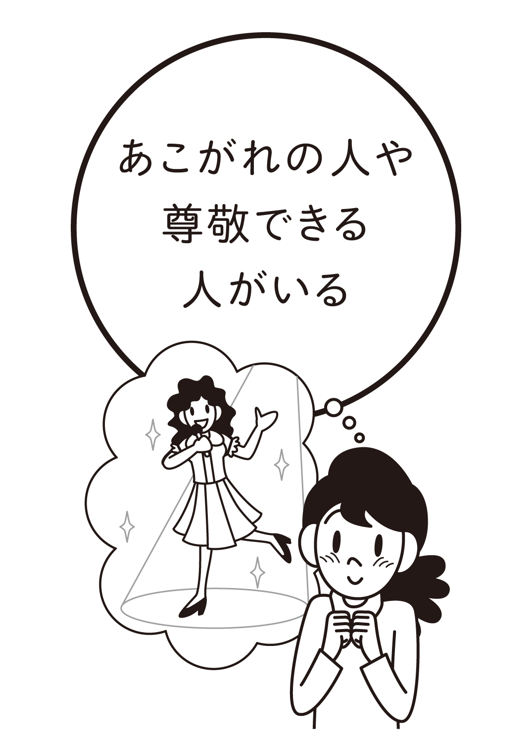 あこがれの人や尊敬できる人がいる